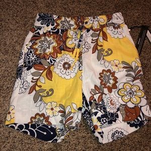 Charlie B floral vacation comfy shorts